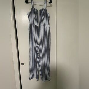 Old Navy Blue and White jumpsuit